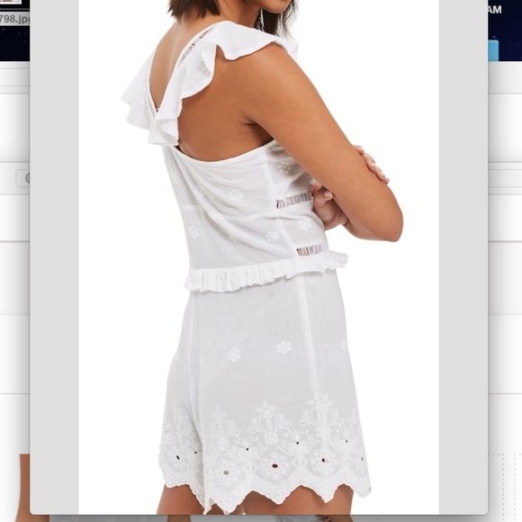 TOPSHOP Ladder Broderie Romper - Picture 5 of 6